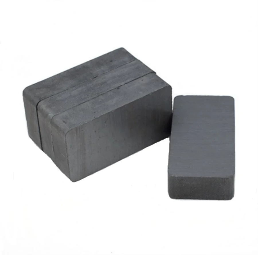 Strong Magnetic Rectangular Permanent Magnet Block Ferrite Magnet