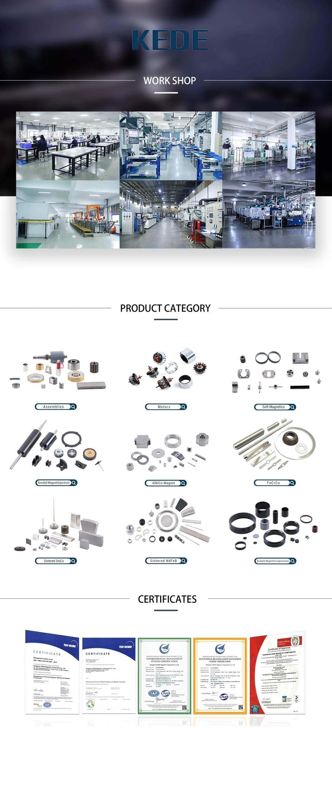 Customized Injection Molding Bonded Smfen Magnets for Sale